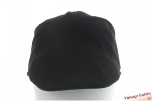 Voorgevormde platte pet zwart katoen mix 56-60 [nieuw]