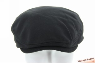 Preshaped flatcap black cotton mix 58-63 (XL) [unworn]
