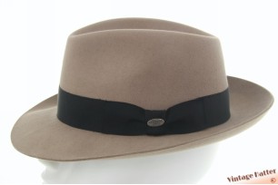 Gleufhoed Mayser City Taupe grijzig beige vilt 59 [nieuw]