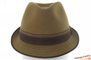 © VintageHatter.com | h-1020-56-1 Klassieke trilby Europ Special zacht groen vilt 56 Klassieke trilby Europ Special zacht groen vilt 56