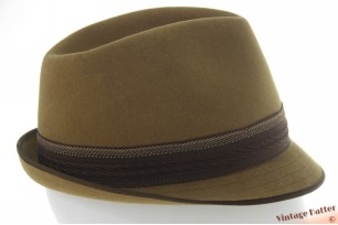 © VintageHatter.com | h-1020-56-1 Klassieke trilby Europ Special zacht groen vilt 56 Klassieke trilby Europ Special zacht groen vilt 56