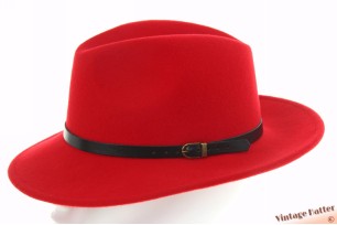 Outdoor gleufhoed rosso waterafstotend rood wolvilt 56-58 [nieuw]