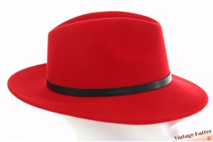 Outdoor gleufhoed rosso waterafstotend rood wolvilt 56-58 [nieuw]