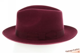 Gleufhoed Christys' Chepstow Maroon bordeaux wolvilt 56 [nieuw]