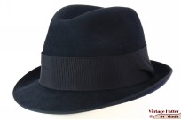 Gleufhoed Lembert donker blauw vilt 54,5 (XS)