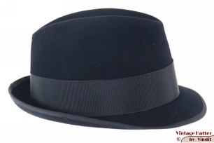 Fedora Wöhrl blackish blue felt 57