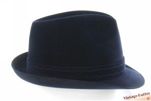 Fedora Mayser Superbe dark blue brushed felt 57,5