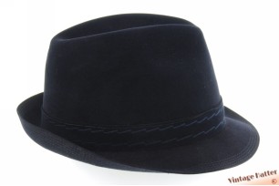Gleufhoed Mayser Superbe Kaprun donker blauw geborsteld vilt 59