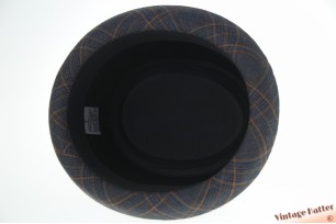 Porkpie Hawkins donker blauw geruit 58 [nieuw]
