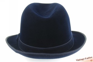 Fedora Rockel Exquisit Velourette dark blue velour 58