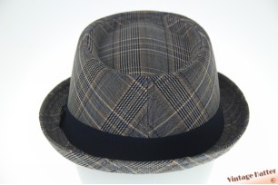 Porkpie Hawkins lichter blauw geruit 59,5 [nieuw]