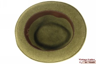 © VintageHatter.com | h-6003-56-1 Round mens hat Tonak green fur felt 56 Round mens hat Tonak green fur felt 56