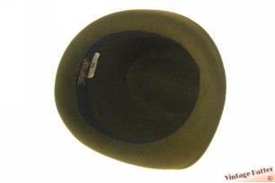 © VintageHatter.com | h-6014-56-10 Klassieke jacht trilby Hückel groen velour 56 Klassieke jacht trilby Hückel groen velour 56