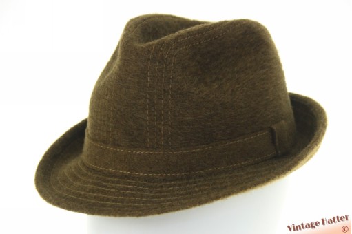 © VintageHatter.com | h-6014-56-8 Gleufhoed Chiné Soleil bosgroen haarvilt 56,5 Gleufhoed Chiné Soleil bosgroen haarvilt 56,5
