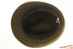 © VintageHatter.com | h-6014-56-8 Gleufhoed Chiné Soleil bosgroen haarvilt 56,5 Gleufhoed Chiné Soleil bosgroen haarvilt 56,5