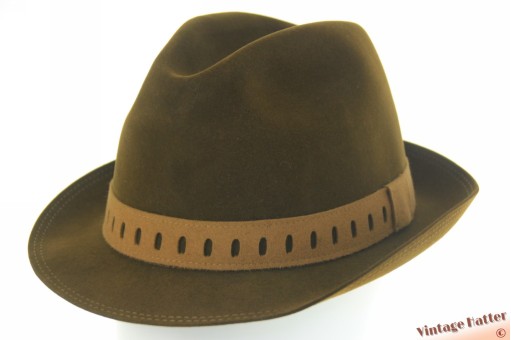 Fedora Stanton green brushed felt 59