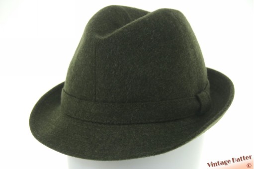 Fishing fedora Wegener Exclusiv green new wool 56-57