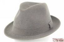 Fedora Hilton bluish light grey felt 56 Fedora Hilton bluish light grey felt 56