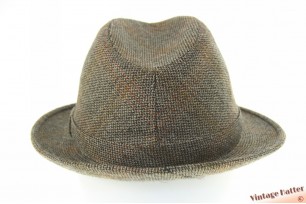 © VintageHatter.com | h-7006-56-11 Trilby hoed Adriatico beige grijs zuiver scheerwol 55,5 - 56 Trilby hoed Adriatico beige grijs zuiver scheerwol 55,5 - 56