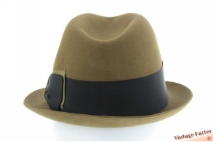 © VintageHatter.com | h-7008-55-1 Klassieke trilby hoed Parker groenbruin 55 (S) Klassieke trilby hoed Parker groenbruin 55 (S)