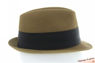 © VintageHatter.com | h-7008-55-1 Klassieke trilby hoed Parker groenbruin 55 (S) Klassieke trilby hoed Parker groenbruin 55 (S)