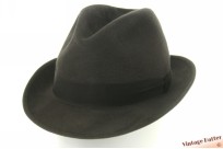 Fedora Vero Feltro Lepre grey short soft fur felt 57,5