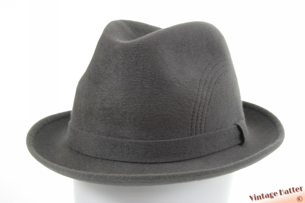 Gleufhoed Cappellificio Rossi Monza grijs haarvilt 57