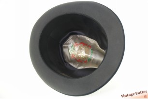 © VintageHatter.com | h-7012-57-6 Gleufhoed Rockel blauwig grijs vilt 57 Gleufhoed Rockel blauwig grijs vilt 57