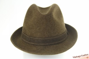 Fedora Oxford luxor quality short khaki fur felt 55 (S)