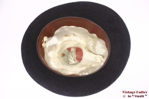Gleufhoed Rex Mohair donker grijs haarvilt 54 (XS)