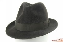 Fedora Hückel dark grey soft fur felt 55 (S)