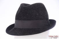 Fedora Canda dark grey fur felt 56