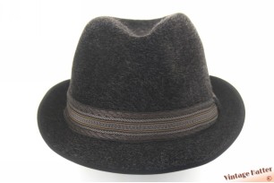 Fedora BestQuality dark grey mixed fur felt 57