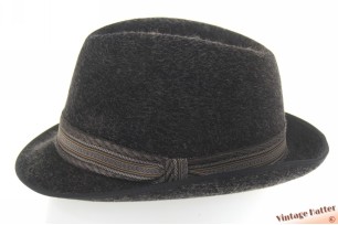 Fedora BestQuality dark grey mixed fur felt 57