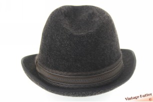 Fedora BestQuality dark grey mixed fur felt 57