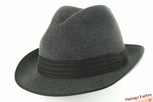 Gleufhoed Bugarach grijs gemengd vilt 55 (S)