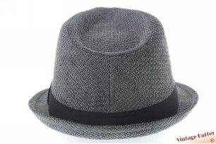 Trilby hoed met structuur grijs 60 (XL) [nieuw]