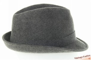 Gleufhoed Benet gemengd grijs wolvilt 57