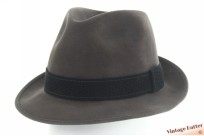 Gleufhoed Wegener grijs geborsteld vilt 56,5