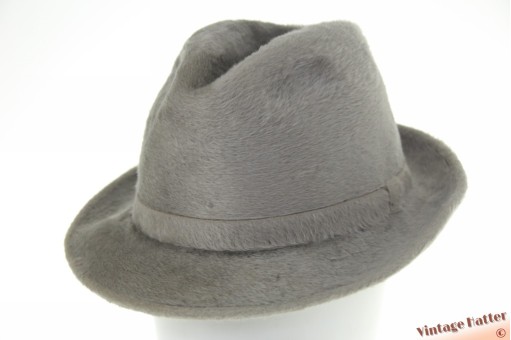 Fedora Panizza DeLuxe silvergrey soft fur felt 57