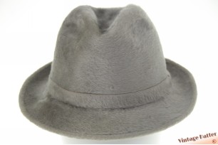Fedora Panizza DeLuxe silvergrey soft fur felt 57