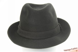 © VintageHatter.com | h-7043-57-7 Gleufhoed Fléchet grijs zacht geborsteld haarvilt 56-57 Gleufhoed Fléchet grijs zacht geborsteld haarvilt 56-57
