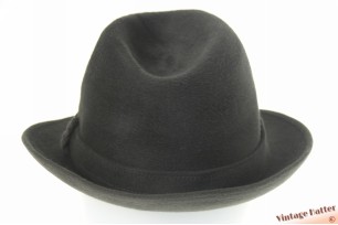 © VintageHatter.com | h-7043-57-7 Gleufhoed Fléchet grijs zacht geborsteld haarvilt 56-57 Gleufhoed Fléchet grijs zacht geborsteld haarvilt 56-57