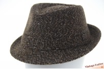 Trilby hoed gemengd donker bruin 57 [nieuw]