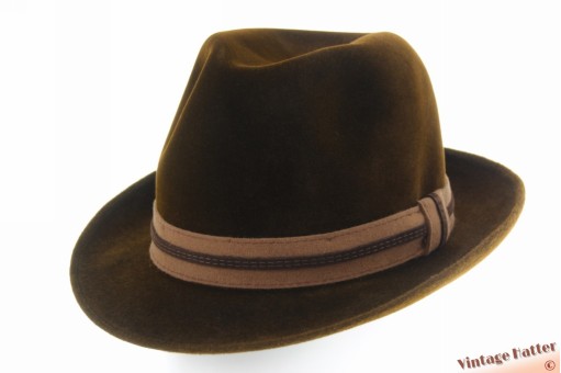Fedora Rockel brown velour 57