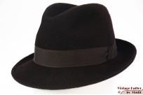 Fedora Sportivo dark brown felt 54 (XS) Fedora Sportivo dark brown felt 54 (XS)