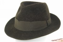 Fedora Hut-Weber brown fur felt 57