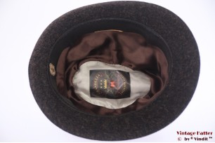 © VintageHatter.com | h-8019-57-9 Fedora Grandezza dark brown fur felt 57 Fedora Grandezza dark brown fur felt 57