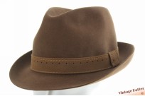 Gleufhoed Mayser licht bruin geborsteld vilt 58 Gleufhoed Mayser licht bruin geborsteld vilt 58