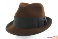Fedora Stetson Cavalier Mink brown felt 57,5